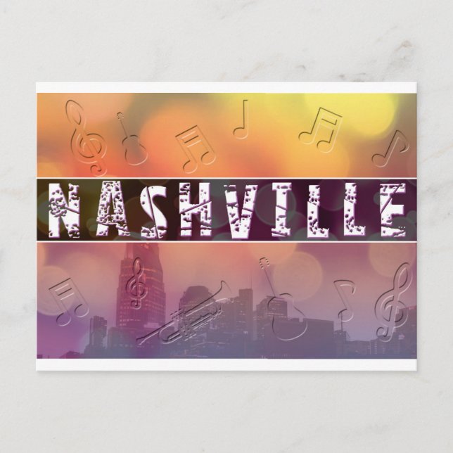 Nashville, TN Retro Postcard (Front)