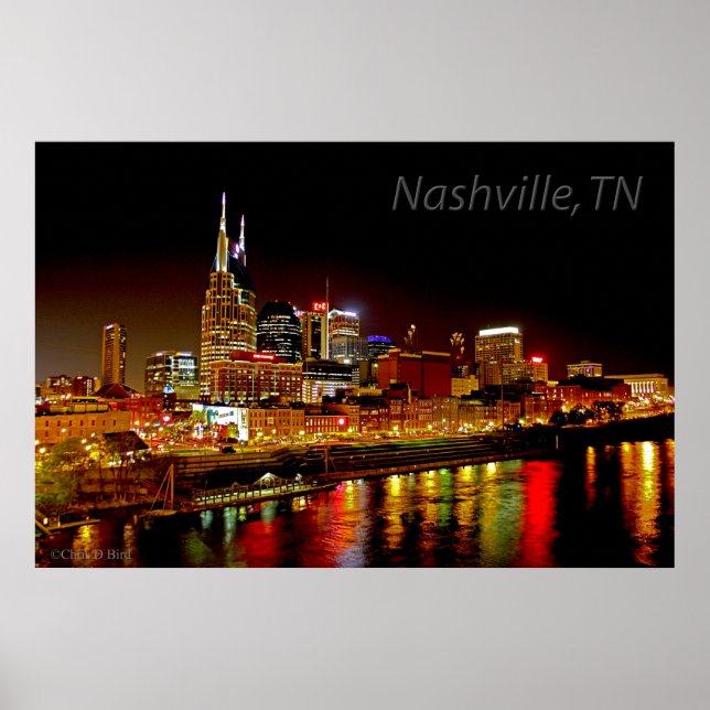 Nashville, TN Skyline Poster (Front)