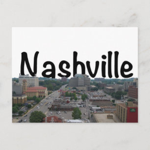 Nashville TN Skyline with Nashville in the Sky Postcard