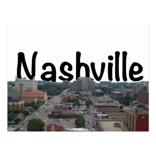 Nashville TN Skyline with Nashville in the Sky Postcard