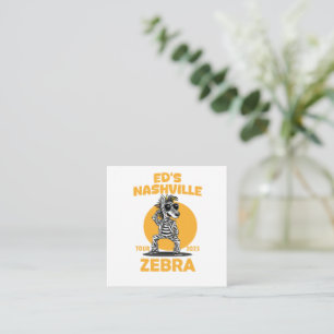 Nashville Tour 2025 Zebra Vibes Ed Music Design Enclosure Card