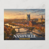 Nashville Travel Postcard | Downtown Souvenir