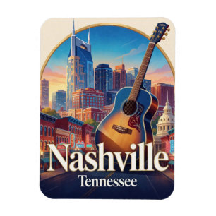 Nashville USA Music City Travel Magnet