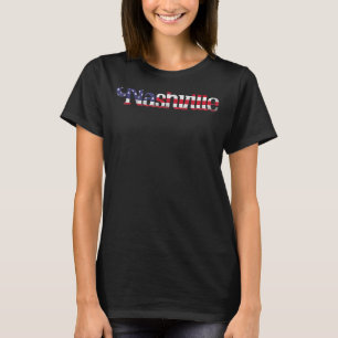 Nashville Usa Tennessee Country Music American Fla T-Shirt