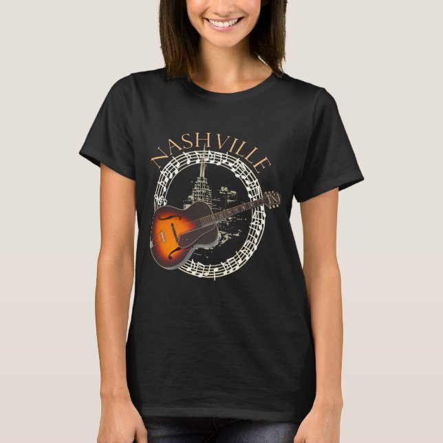 Nashville Vintage Guitar Design Shirts (Front)