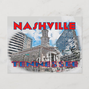 Nashville, Visit Tennessee Postcard