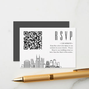 Nashville Wedding Deco Style   Event RSVP Enclosure Card