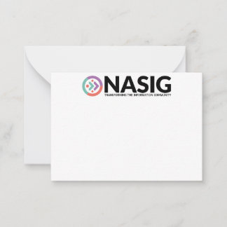 NASIG note card 2.5 x 3.5