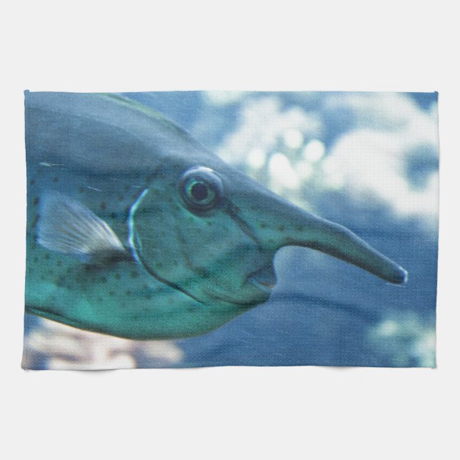 Naso brevirostris tea towel (Horizontal)