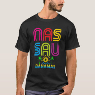 Nassau Bahamas 2019 Retro Cute Matching Family Gif T-Shirt