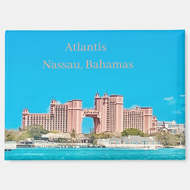 Nassau, Bahamas Atlantis Collectable Magnet (Front)