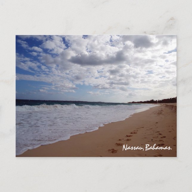 Nassau,Bahamas Beach Postcard (Front)