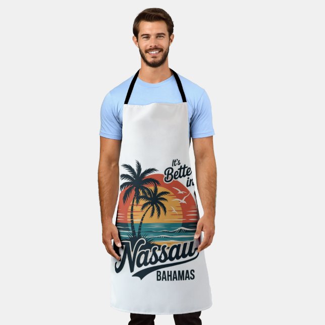 Nassau Bahamas Beach Summer Apron (Worn)