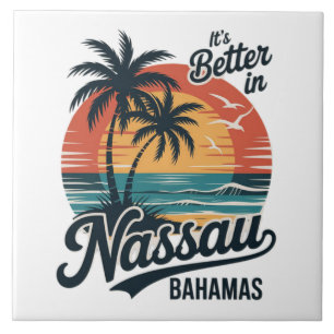 Nassau Bahamas Beach Summer Tile
