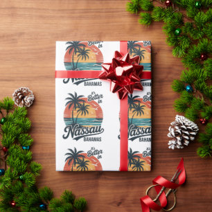 Nassau Bahamas Beach Summer Wrapping Paper