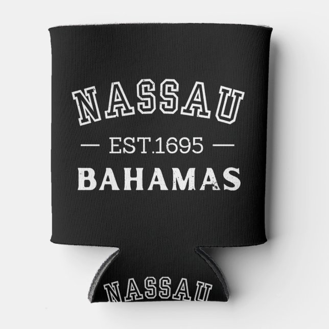 Nassau Bahamas Can Cooler (Front)