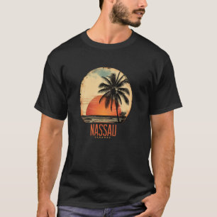 Nassau Bahamas Caribbean Beach Vacation Palm Tree T-Shirt