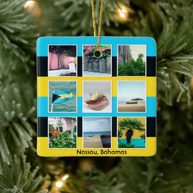 Nassau, Bahamas Ceramic Ornament (Tree)