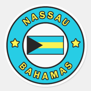 Nassau Bahamas Classic Round Sticker