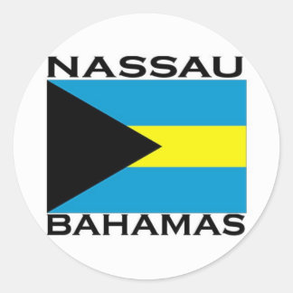 Nassau, Bahamas Classic Round Sticker