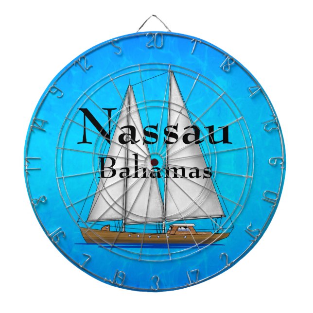 Nassau Bahamas Dartboard (Front)