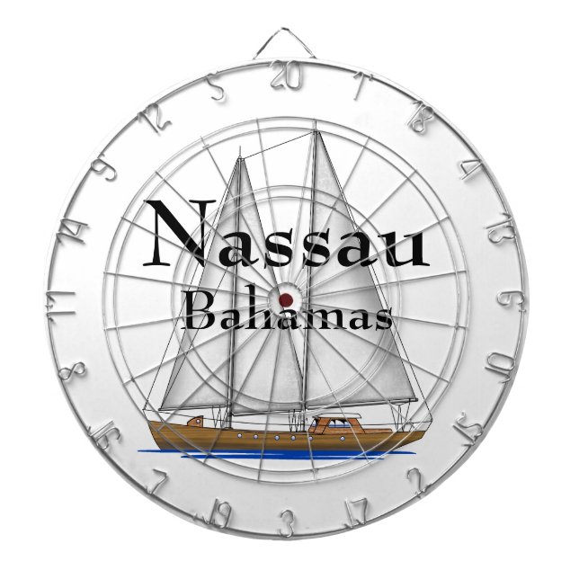 Nassau Bahamas Dartboard (Front)