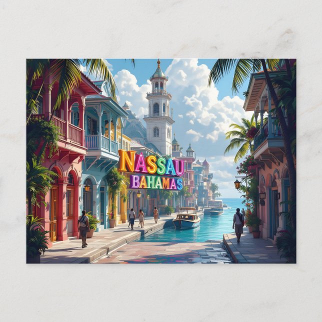 Nassau bahamas dreaming postcard (Front)