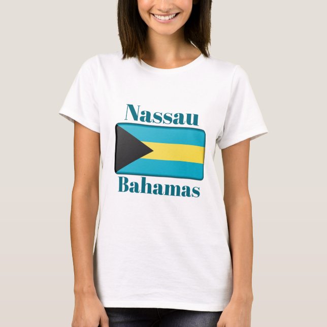 Nassau Bahamas Flag T-Shirt (Front)