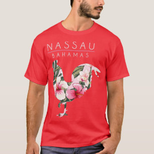 Nassau Bahamas Flower Hibiscus Chicken Lover Souve T-Shirt