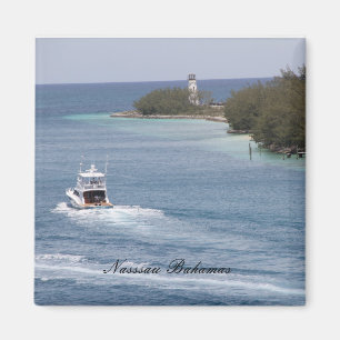 Nassau Bahamas, Magnet, Photography, Lighthouse Magnet