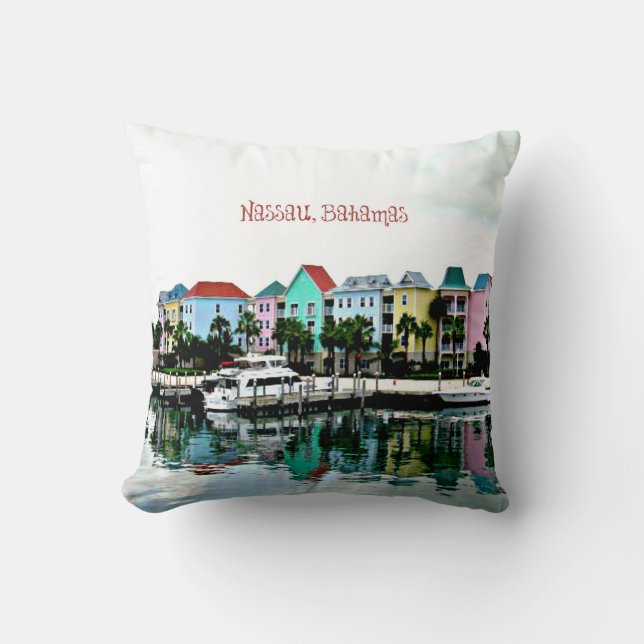 Nassau Bahamas Marina Cushion (Front)