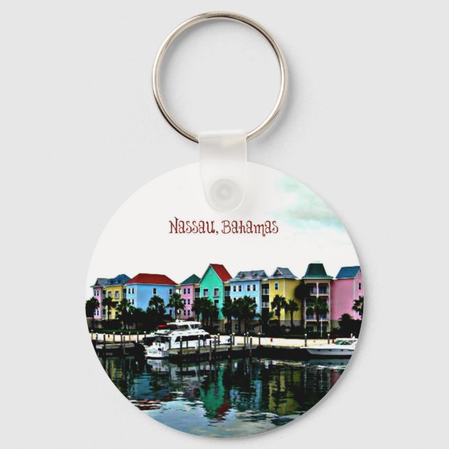 Nassau Bahamas marina Key Ring (Front)