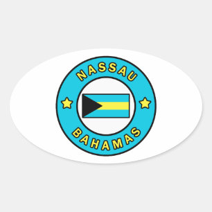 Nassau Bahamas Oval Sticker