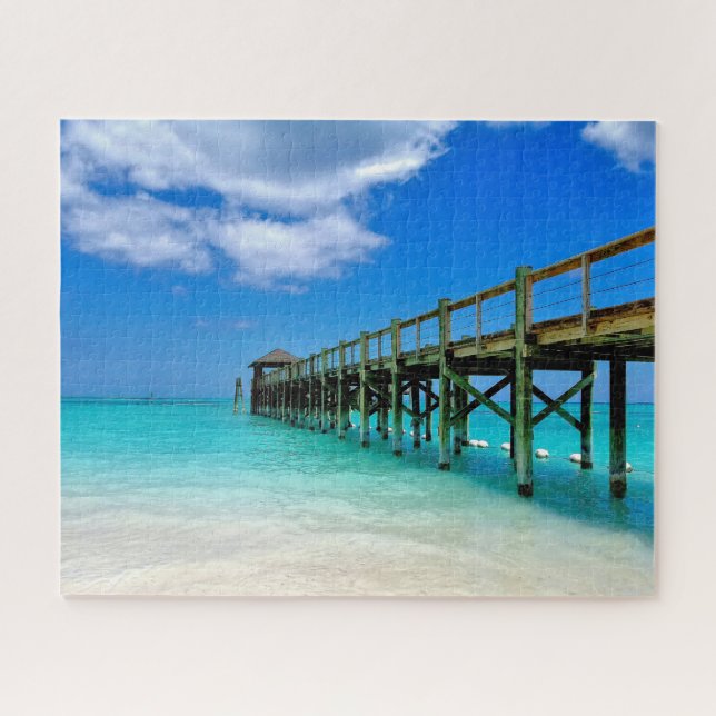 Nassau Bahamas Pier Jigsaw Puzzle (Horizontal)