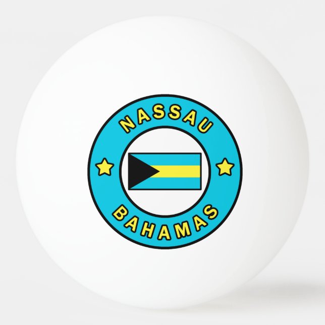 Nassau Bahamas Ping Pong Ball (Front)