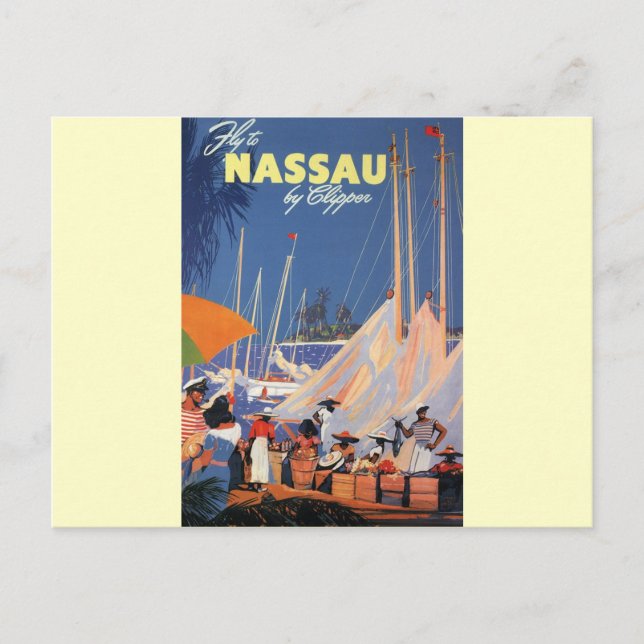 Nassau Bahamas Postcard (Front)
