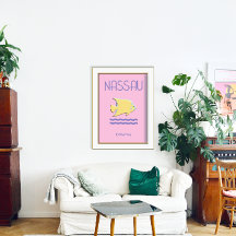 Nassau Bahamas Poster Wall Art Fish