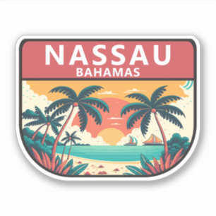 Nassau Bahamas Retro Emblem