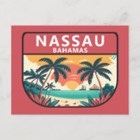 Nassau Bahamas Retro Emblem