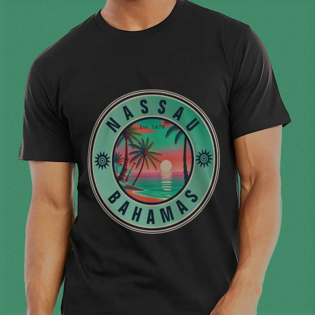 Nassau Bahamas Retro travel Souvenir 1950s T-Shirt (Creator Uploaded)