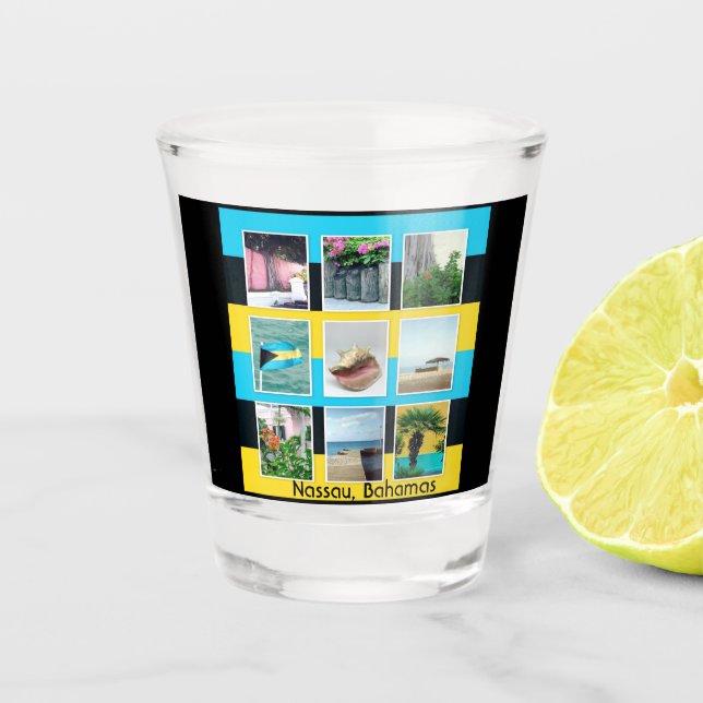 Nassau, Bahamas Shot Glass (Front)