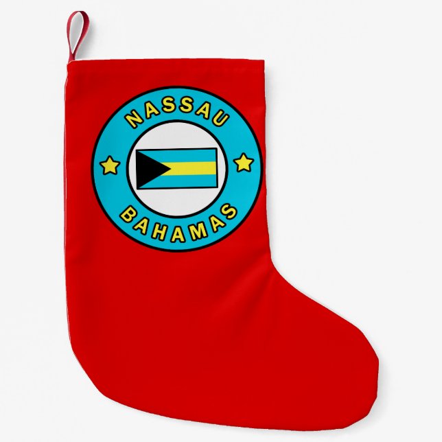 Nassau Bahamas Small Christmas Stocking (Front)