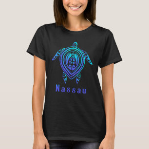 Nassau Bahamas Souvenirs Sea Turtle Tribal Tattoo T-Shirt