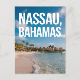 Nassau Bahamas Travel Art  Postcard