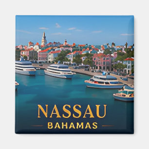 ✈️ Nassau Bahamas Travel Gift 🌴 Magnet