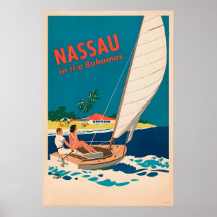 Nassau Bahamas Travel Poster