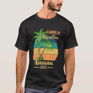 Nassau Beach Bahamas Family Vacation 2025 Summer T-Shirt