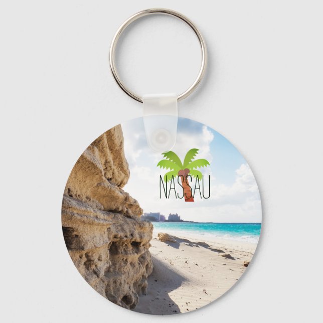 Nassau Beach Key Ring (Front)