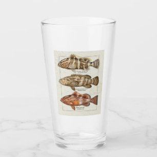 Nassau, Goliath, and Red Grouper Drink Glass