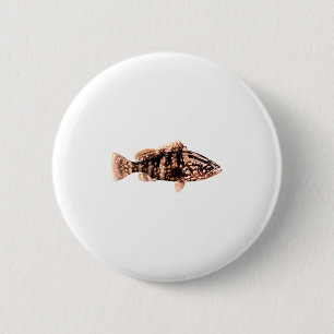 Nassau Grouper 6 Cm Round Badge